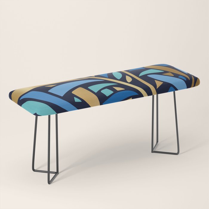 Decorative Floral Leaf Bench Gallery Image 1