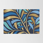 Decorative Floral Leaf Rug Gallery Image 2