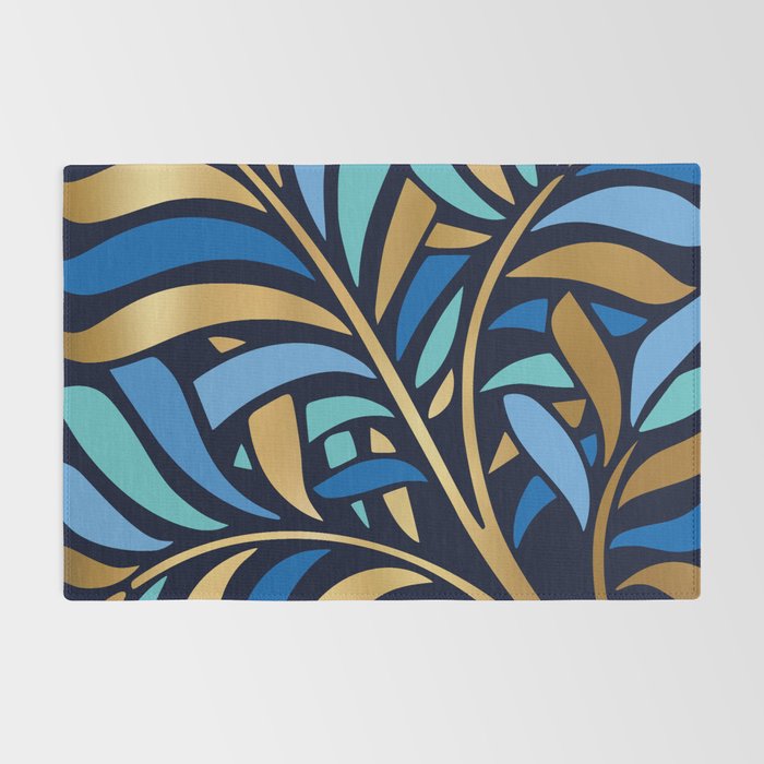 Decorative Floral Leaf Rug Gallery Image 2