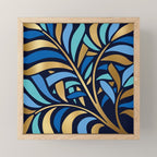 Decorative Floral Leaf Mini Art Print Gallery Image 1