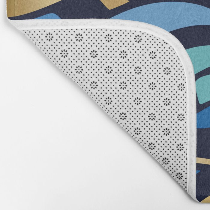 Decorative Floral Leaf Bath Mat Gallery Image 2
