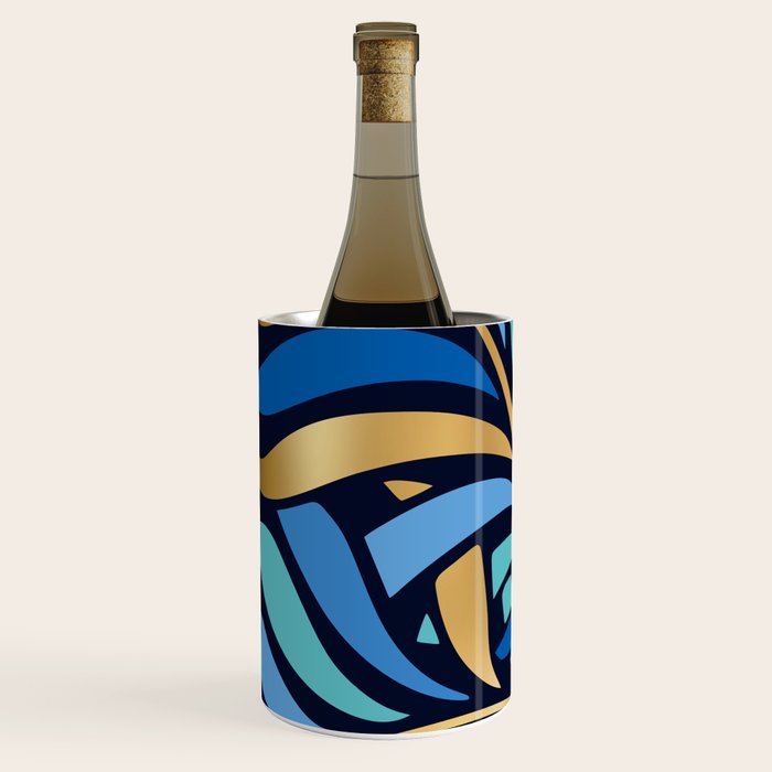 Decorative Floral Leaf Wine Chiller Gallery Image 2