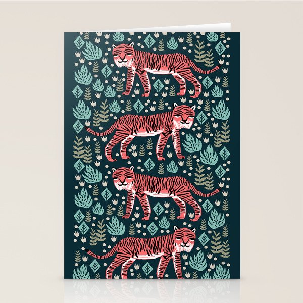 Safari Tiger by Andrea Lauren  Stationery Card Gallery Image 1