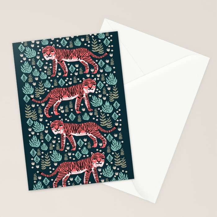 Safari Tiger by Andrea Lauren  Stationery Card Gallery Image 2