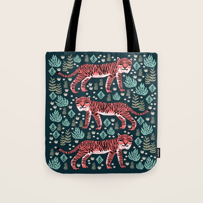 Safari Tiger by Andrea Lauren  Tote Bag Gallery Image 1