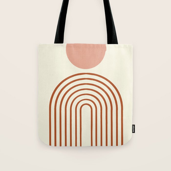 Full moon rainbow Tote Bag Gallery Image 1