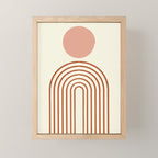 Full moon rainbow Mini Art Print Gallery Image 1