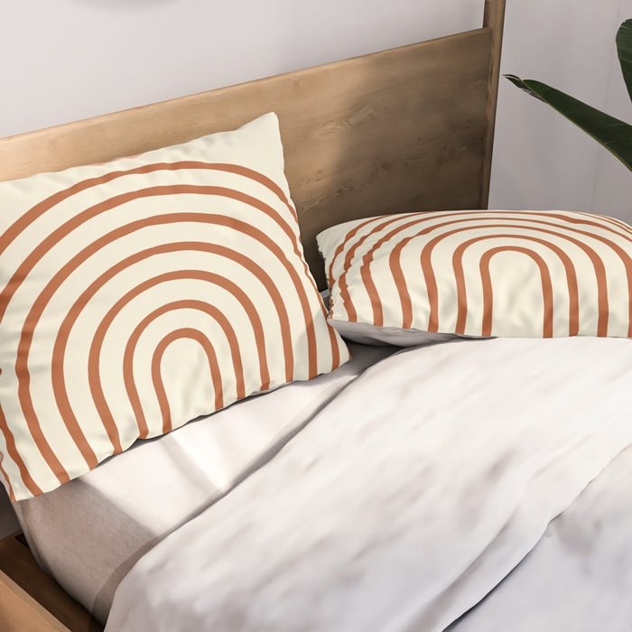Full moon rainbow Pillow Sham Gallery Image 2