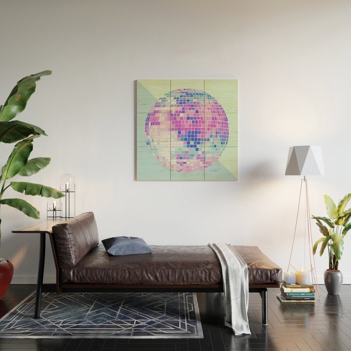 Disco Ball â Indigo Wood Wall Art Gallery Image 2
