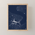Starry Shark Mini Art Print Gallery Image 1