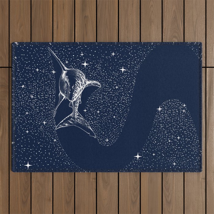 Starry Shark Outdoor Rug Gallery Image 1