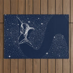 Starry Shark Outdoor Rug Gallery Image 1