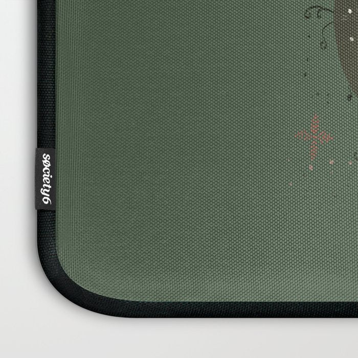 Festive Ho Ho Ho Bauble Green  Laptop Sleeve Gallery Image 3