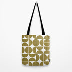 Mid Century Modern Geometric 04 Flat Gold Tote Bag Gallery Image 2
