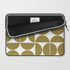 Mid Century Modern Geometric 04 Flat Gold Laptop Sleeve Gallery Image 2