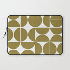 Mid Century Modern Geometric 04 Flat Gold Laptop Sleeve Gallery Image 1