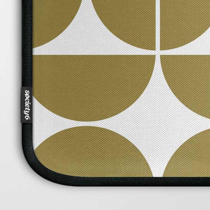 Mid Century Modern Geometric 04 Flat Gold Laptop Sleeve Gallery Image 3