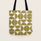 Mid Century Modern Geometric 04 Flat Gold Tote Bag Gallery Image 1