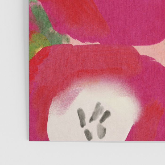 Red Pink Abstract Minimal Floral Poster Gallery Image 3