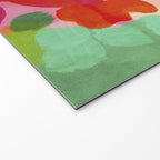 Red Pink Abstract Minimal Floral Welcome Mat Gallery Image 2