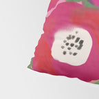 Red Pink Abstract Minimal Floral Pillow Sham Gallery Image 4