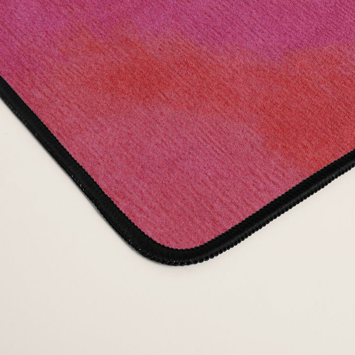 Red Pink Abstract Minimal Floral Desk Mat Gallery Image 4