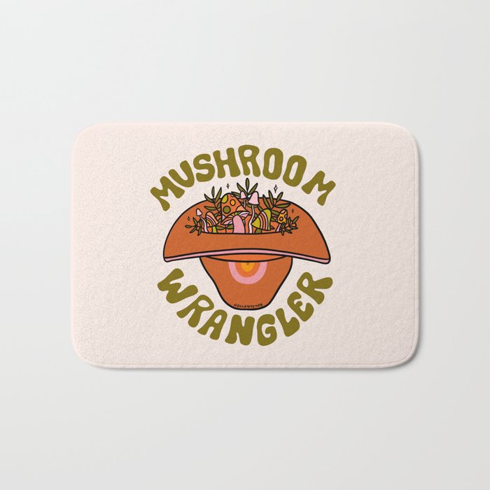 Mushroom Wrangle Bath Mat Gallery Image 1