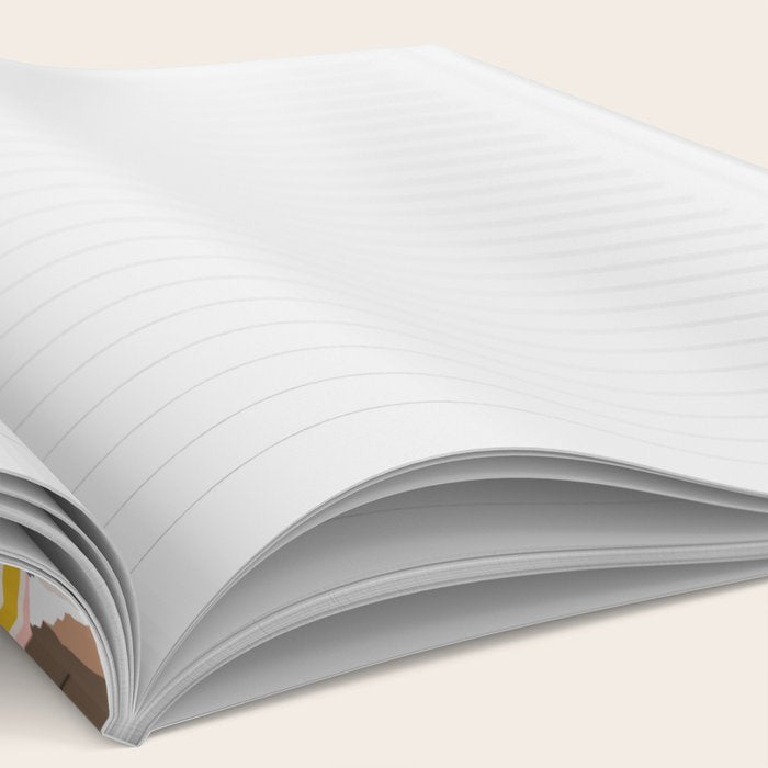 Hot air balloons over snowy mountains Notebook Gallery Image 2