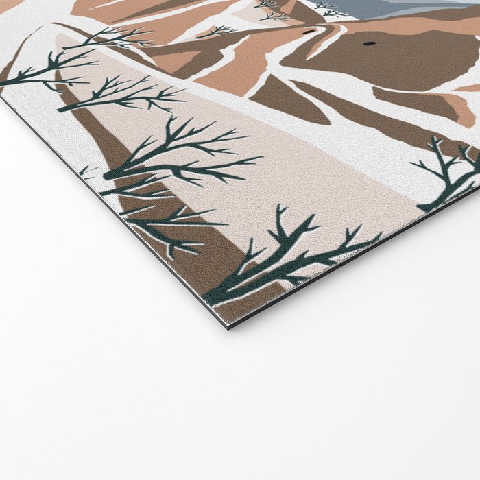 Hot air balloons over snowy mountains Welcome Mat Gallery Image 2