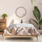 Hot air balloons over snowy mountains Comforter Gallery Image 3