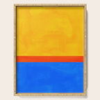 Neon Sunshine Blue Yellow Orange Colorfield Serving Tray Gallery Image 1