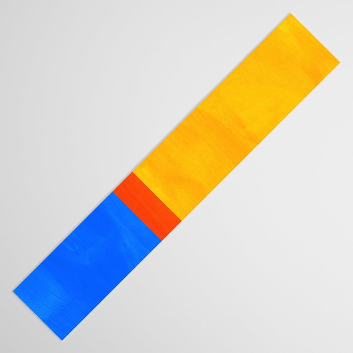 Neon Sunshine Blue Yellow Orange Colorfield Table Runner Gallery Image 3