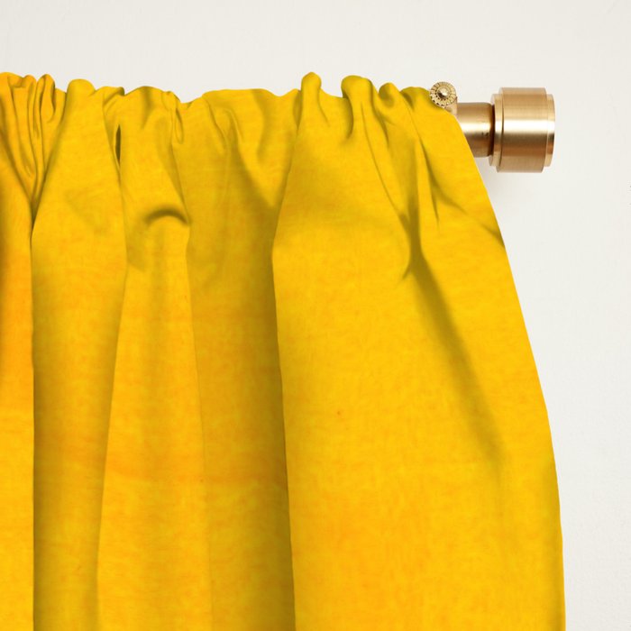 Neon Sunshine Blue Yellow Orange Colorfield Window Curtain Gallery Image 2