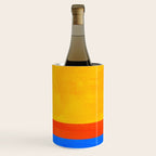Neon Sunshine Blue Yellow Orange Colorfield Wine Chiller Gallery Image 2