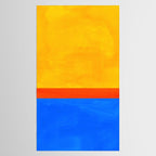 Neon Sunshine Blue Yellow Orange Colorfield Tablecloth Gallery Image 2