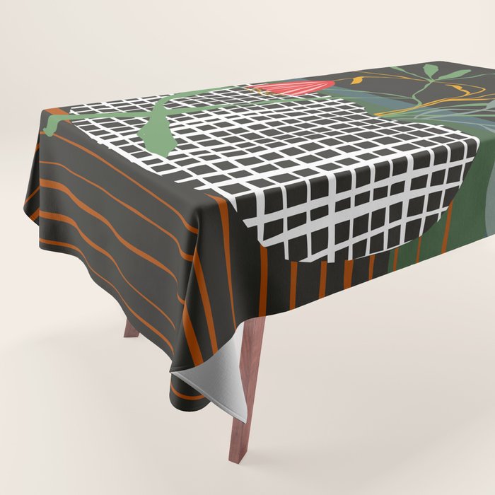 midcentury botanical Tablecloth Gallery Image 1