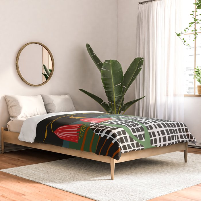 midcentury botanical Comforter Gallery Image 2