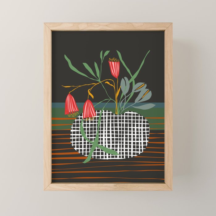 midcentury botanical Mini Art Print Gallery Image 1