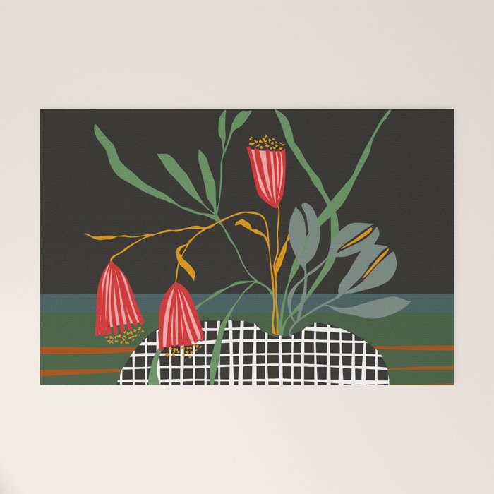midcentury botanical Welcome Mat Gallery Image 1