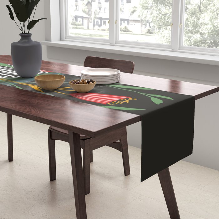 midcentury botanical Table Runner Gallery Image 2