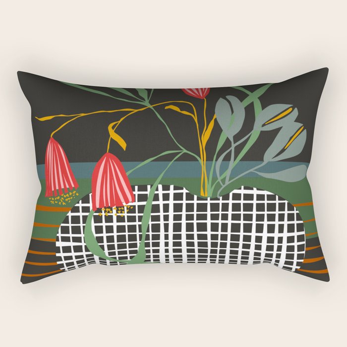 midcentury botanical Rectangular Pillow Gallery Image 1