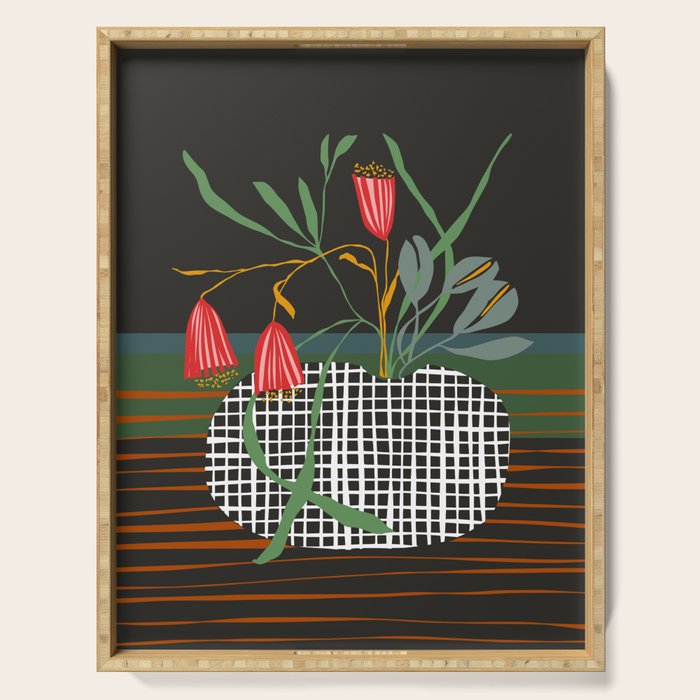 midcentury botanical Serving Tray Gallery Image 1