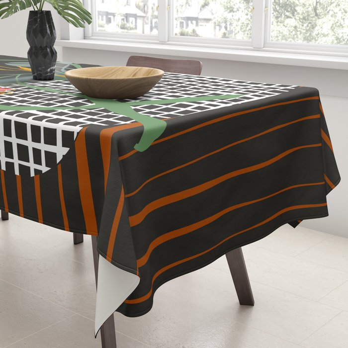 midcentury botanical Tablecloth Gallery Image 3
