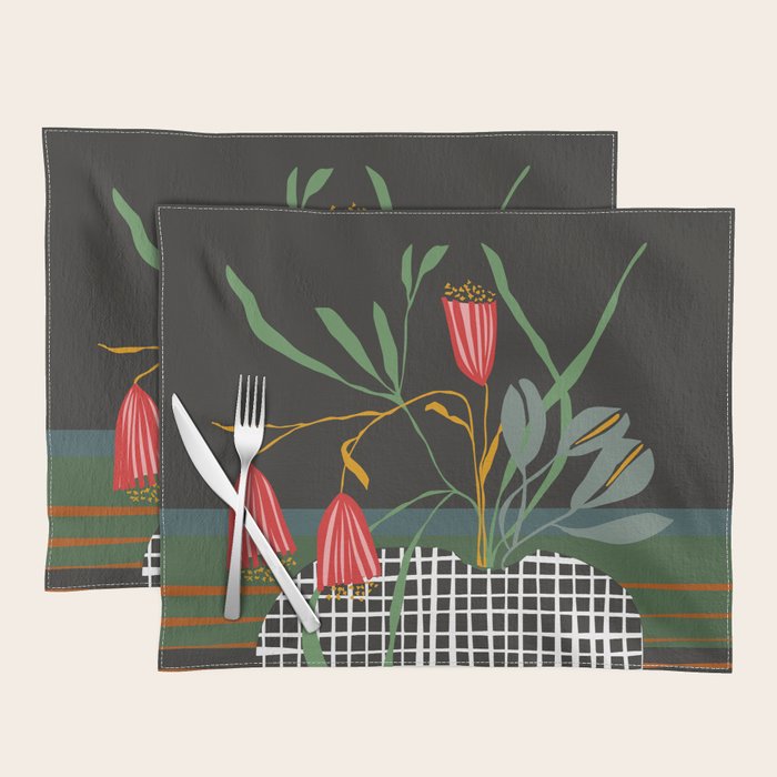 midcentury botanical Placemat Gallery Image 1