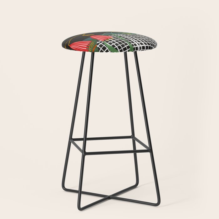 midcentury botanical Stool Gallery Image 1