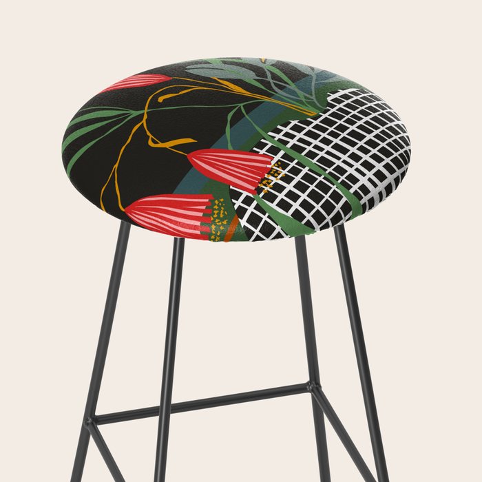 midcentury botanical Stool Gallery Image 2