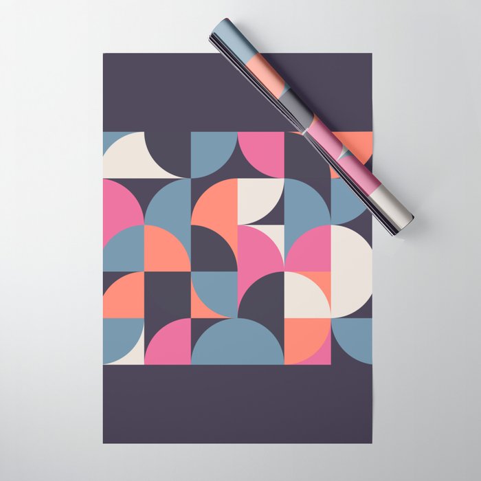 Mid Century Geometric 22 Wrapping Paper Gallery Image 1