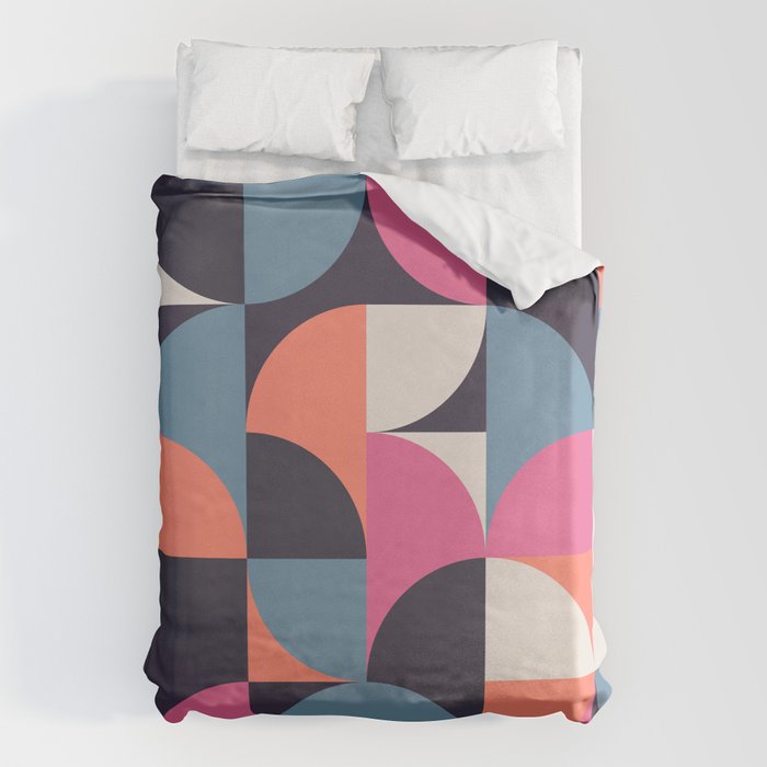 Mid Century Geometric 22 Duvet Cover Gallery Image 6