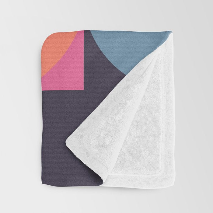 Mid Century Geometric 22 Throw Blanket Gallery Image 3