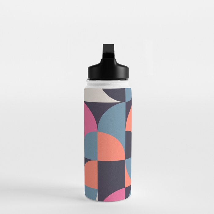 Mid Century Geometric 22 Water Bottle Gallery Image 3